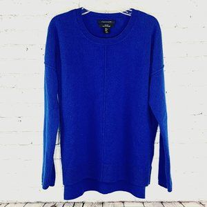 Crewneck Pullover Cashmere Blue Sweater